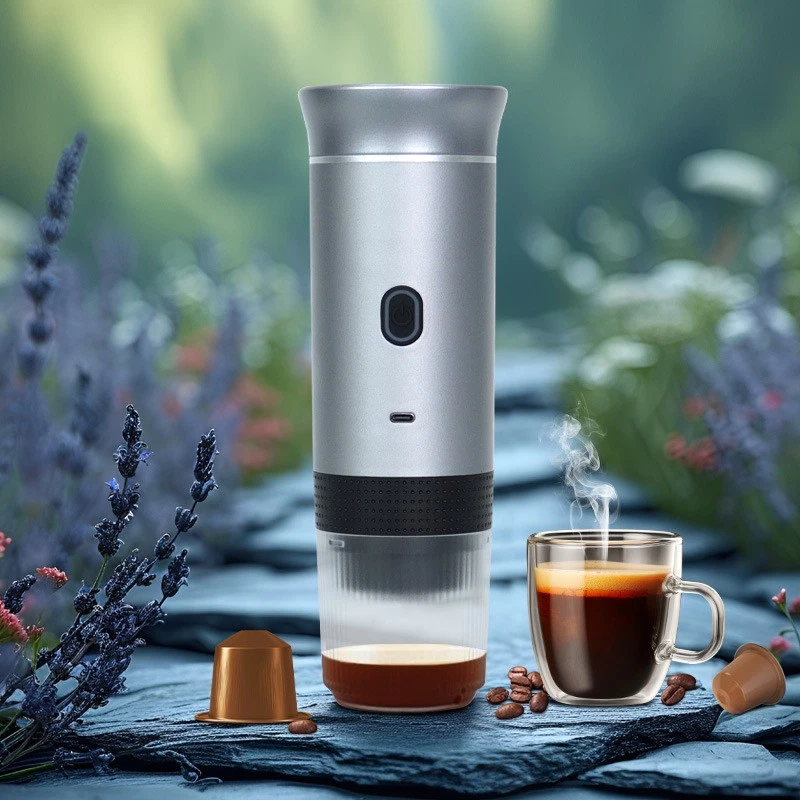 2025 Upgraded 3-in-1 Cordless Coffee Maker - 20Bar Portable for Car/Camping/Home