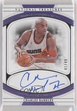 2021 Panini National Treasures Archives Ink 41/49 Charles Barkley Auto HOF 9w4
