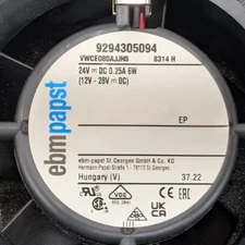 New, EBM-Papst, 8314H, FAN AXIAL 80X32MM 24VDC WIRE