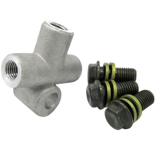 10 Mm Aluminium-Hydraulikbremsschlauch-Rohr-T-Kupplung Für Motorräder ATV - Picture 3 of 6