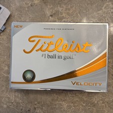 Titleist Velocity Golf Balls (White, 12pk )1 Dozen NEW