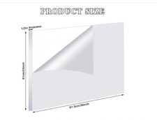 Roowest 1 Pcs 24 x 36 Inch, 1/2 Inch Thick Clear Acrylic Sheets Transparent