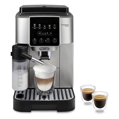 DeLonghi	ECAM 220.80.SB Magnifica Start, Intuitives Touch-Bedienfeld, 5 Getränke