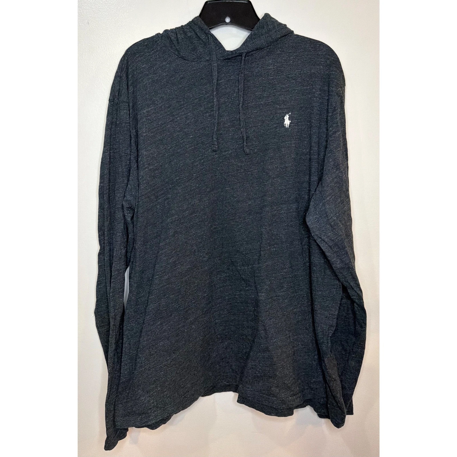 Polo Ralph Lauren Mens XL Charcoal Grey Heather Long Sleeve Hoodie Jersey Shirt
Opens in a new windo