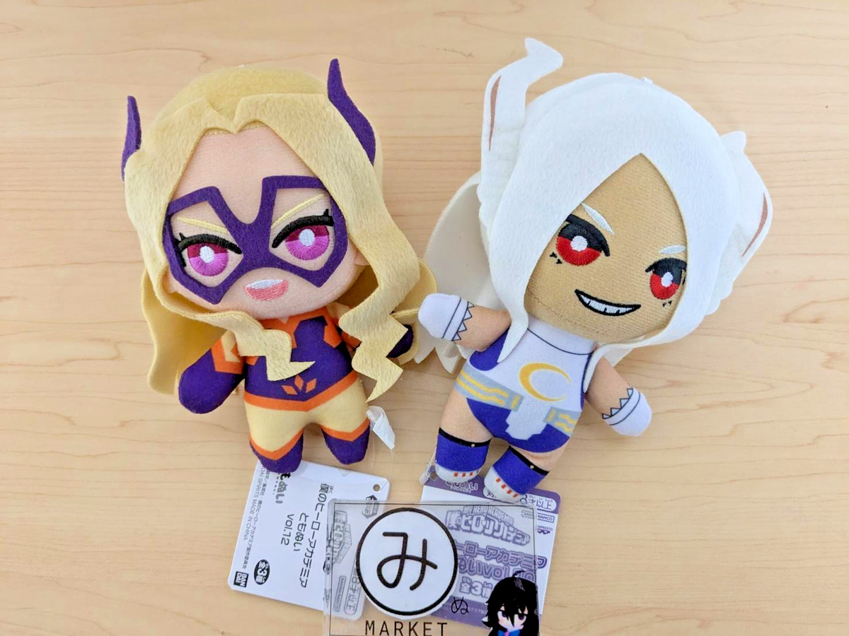 New My Hero Academia Tomonui Plush Doll Mascot Mirko Mt. Lady set