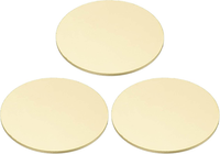 3 StüCk MetallpräGe-Rohlinge, 40Mm Runde PräGe-Namensschild-Rohlinge Metallplatt
