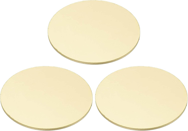 3 StüCk MetallpräGe-Rohlinge, 40Mm Runde PräGe-Namensschild-Rohlinge Metallplatt-image