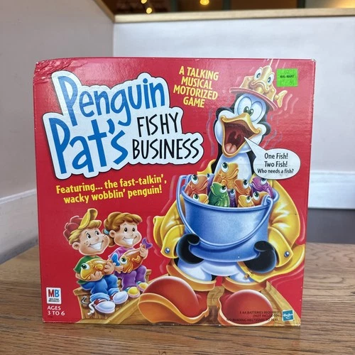 Vintage Penguin Pat’s Fishy Business Game Hasbro Milton Bradley Sealed Brand New