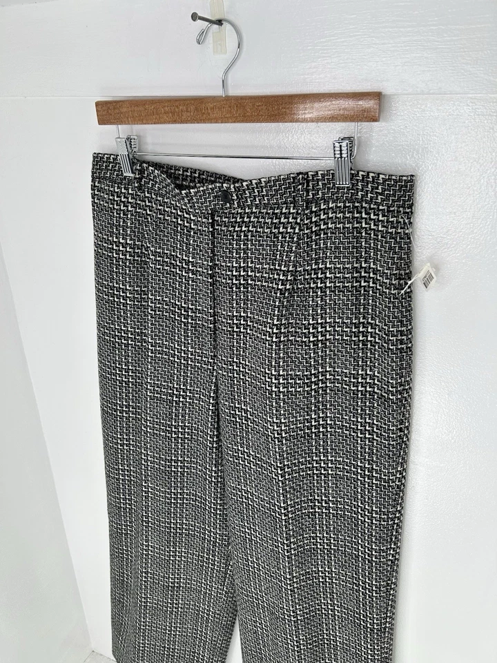 Talbots NWT Tweed Wool Wide Leg Trouser Pants Size 16 High Waisted Lined 33x31 - Image 4 of 4