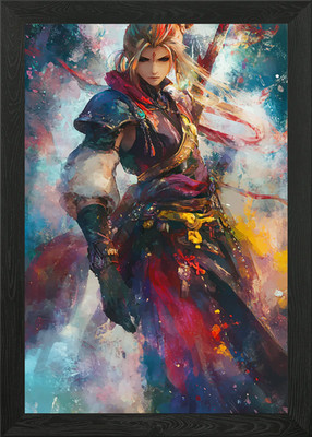 Final Fantasy Cloud Strife Gerahmtes Wandbild Poster Leinwanddruck Bild