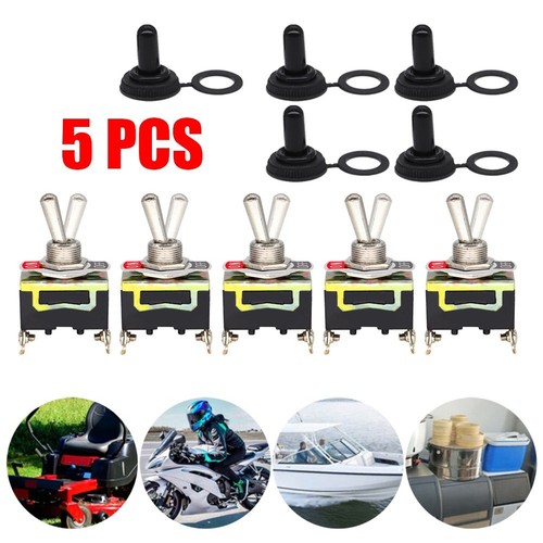 High Quality Toggle Switch Rocker Switch 5 Pcs Accessories Black Dash Light - Picture 7 of 13