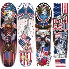 4 Sheets Full Arm Temporary Tattoo Sleeve Fake Tattoo Stickers for Men Women