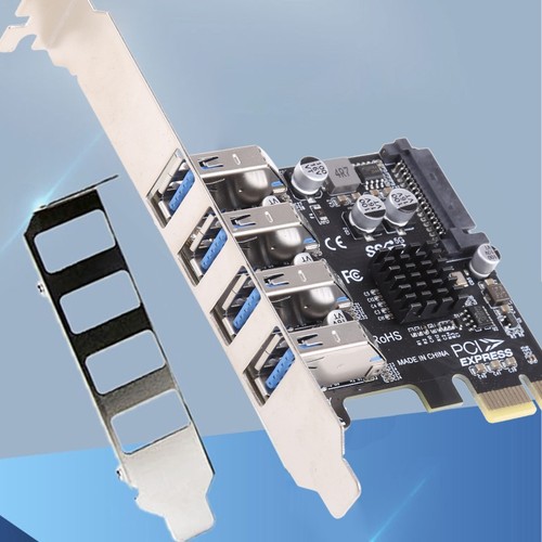 5Gbps Low Profile 4 Ports PCI-E to USB 3.0 HUB for Expansion Card Adapte - Picture 6 of 17
