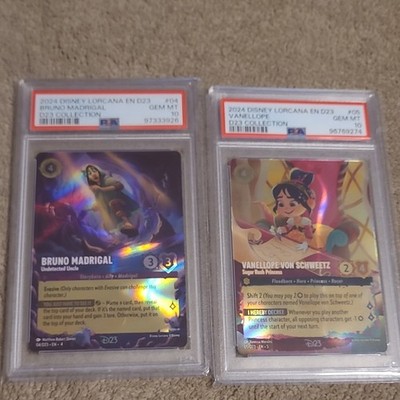 Disney Lorcana TCG D23 Collection 2 Karten Foil EN Bruno #04 Vanellope #05 2024