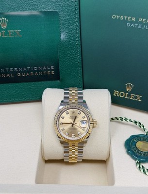 Rolex 279173 Lady-Datejust 28mm Champagne Diamond Dial Box & Papers Unworn 2026