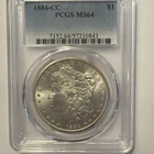 1884-CC PCGS MS-64 MORGAN SILVER DOLLAR