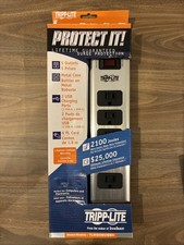 Tripp Lite Protect it 5 Outlets, Metal Case, 2 USB Charging Ports, 6 Ft. Cord.