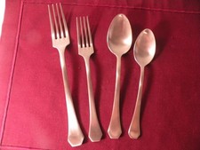 Cucchiai e forchette posate acciaio inox 18/10 satinato ghiaccio Mepra Moretto 4 pezzi