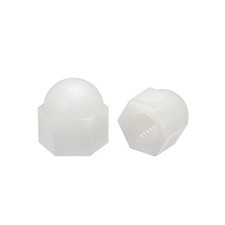 M6 Cap Nut, Hex Acorn Dome Head Nuts for Screws Bolts Nylon White 10 Pcs