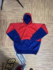 MacGregor Red and Blue Hoodie Men's L