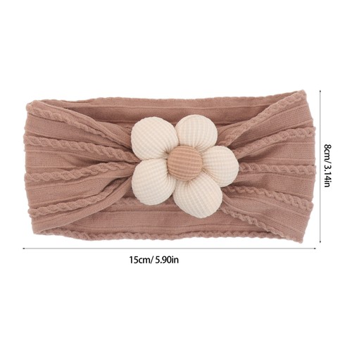 4pcs Flower Headband For Baby Girls: Elastic Flower Hairband - Cute And - Picture 4 of 12