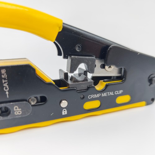 RJ45 Crimping Tool Kit, Ethernet Pass through Crimper, Network Cat5e Cat5 Cat6 - Picture 13 of 34