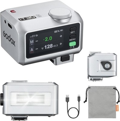 Wireless TTL Flash - Godox iT30 Pro S for SONY Cameras, 2.4G (Silver) Open box