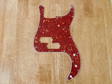PICKGUARD RED TORTOISE SHELL 4 PLY FOR FENDER P BASS / PRECISION BASS