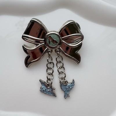 Cinderella Bijoux Schleife Disney Pin Silber Wie Blau Vögel Disneyland Paris