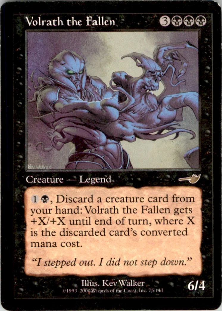 2000 MTG Nemesis Volrath the Fallen #75 LP