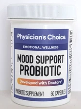 Physician's Choice Mood Support Probiotic Supplement, 60 Capsules, Exp. 4/27