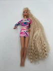 Vintage 1991 Totally Hair Barbie Doll In Original Dress Mattel - No Accessories