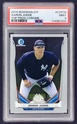 2014 Bowman Draft Top Prospects Chrome Aaron Judge #CTP-39 (RC) Yankees PSA 9