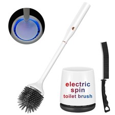 Electric Toilet Brush,Silicone Toilet Brush,Toilet Brush,Toilet Bowl Brush an...