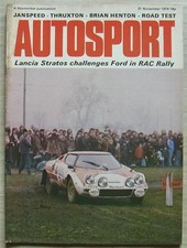 AUTOSPORT Magazine 21 NOV 1974 RAC RALLY PICTORIAL REPORT  Mini 1275 GT Tested