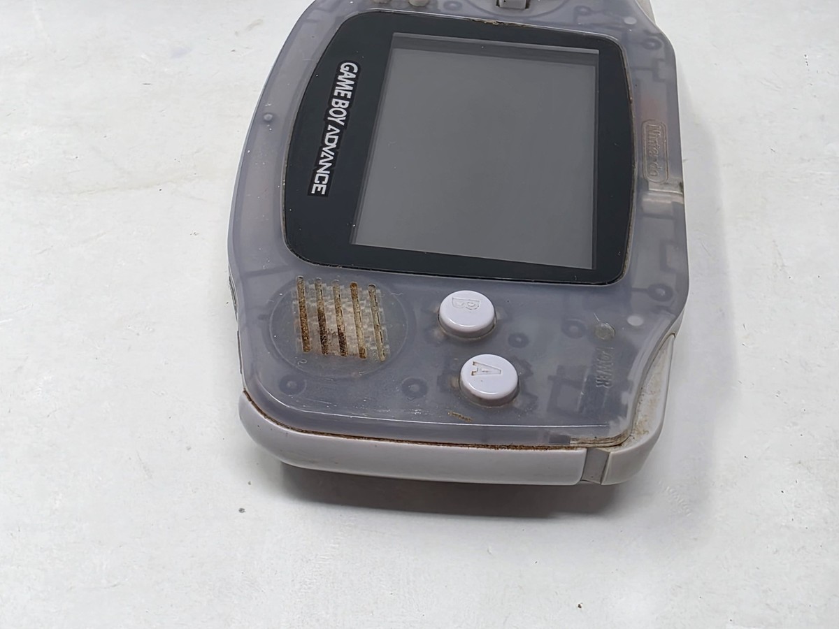 Nintendo Game Boy Advance Handheld System Glacier Clear AGB-001