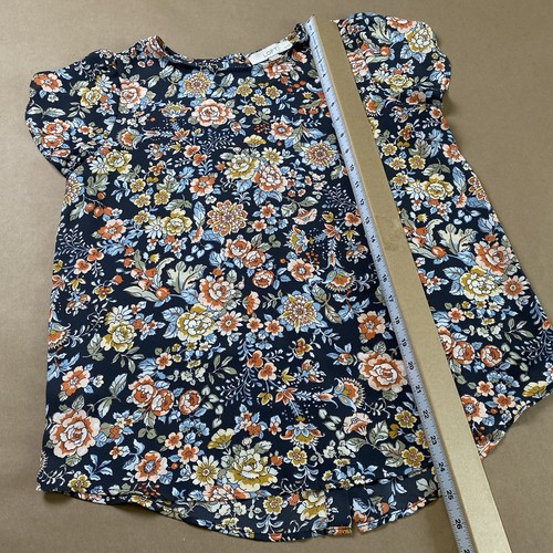 LOFT Petites M Medium Floral Multicolor Polyester Blouse Women's MP - Picture 12 of 12