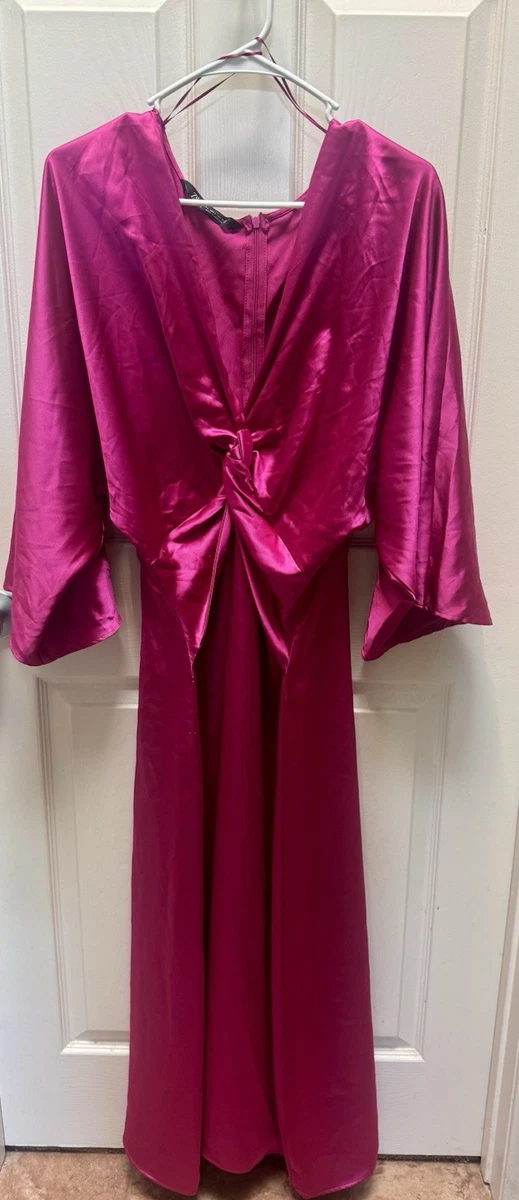 Satin Pink Maxi Dresses for Women for sale | eBay