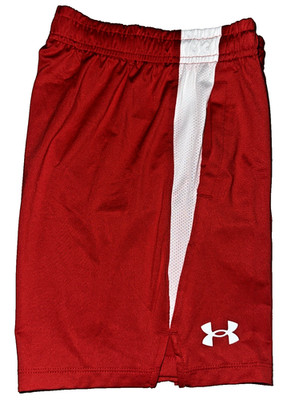 Under Armour Kids Boys' Tech Vent Shorts Red/White M (10 -12 Big Kid) 1383339