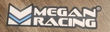Black/White/Blue Megan Racing Sticker Decal