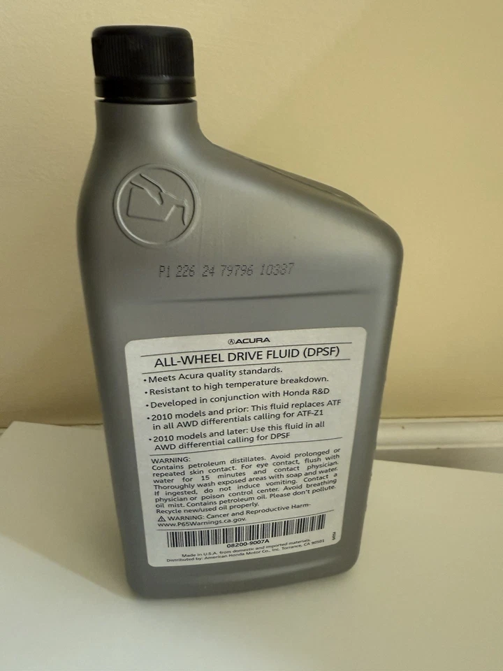 Fluido de tracción en las cuatro ruedas genuino Acura DPSF 1 cuarto OEM Foto 2 de 3