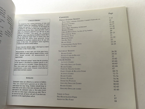 The Siegel Collection Games And Toys 1992 Auction Catalog Noel Barrett Antiques - Picture 4 of 12