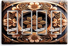 VICTORIAN ERA ROYAL FLOWERS LIGHT SWITCH OUTLET WALL PLATE MEDIEVAL ART HD DECOR