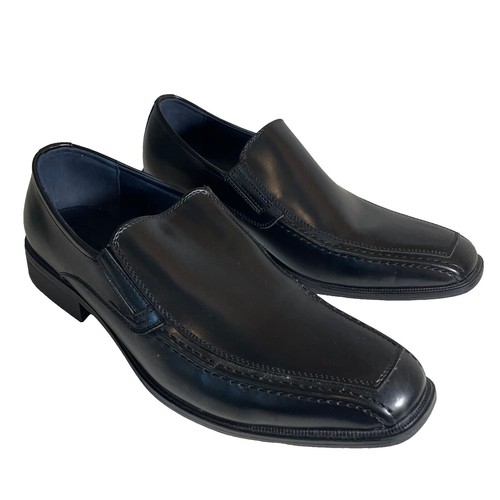 New Mens Joseph Abboud Leather Slip On 14687B Black Shoes  display picture 1