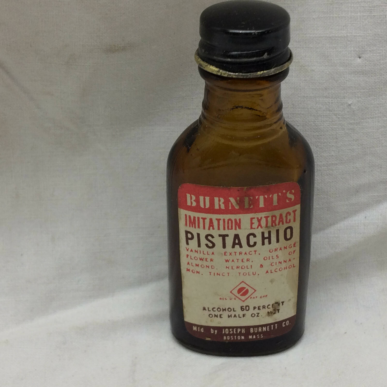 Extract Brown Glass Bottle ONLY Joseph Company Boston