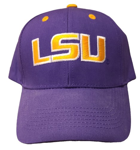 Ladies LSU (Decorated With Rhinestones) Cap Hat Purple  display picture 1