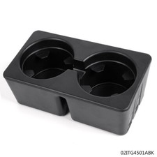 Dual Cup Holder Insert Fit For 07-14 Gmc Cadillac Chevy Rear Seat Center Console