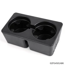 Dual Cup Holder Insert Fit For 07-14 GMC Cadillac Chevy Rear Seat Center Console