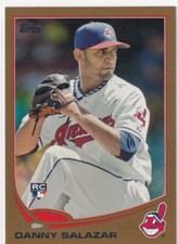 2013 TOPPS UPDATE DANNY SALAZAR ROOKIE GOLD PARALLEL NUMBERED /2013