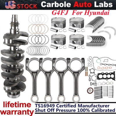 G4FJ Engine Overhaul Rebuild Kit Fits Hyundai Elantra Kia Soul Forte 1.6L Turbo